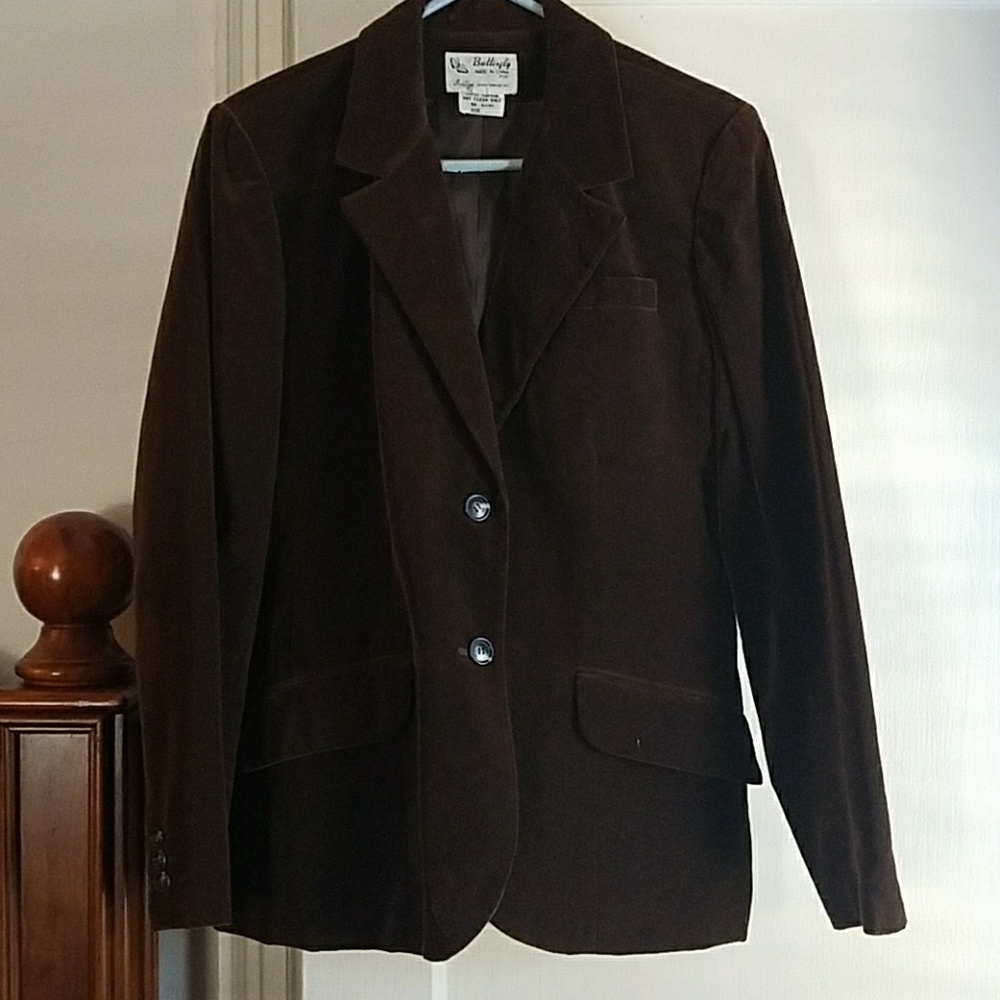 Vintage Brown 100% Cotton Blazer